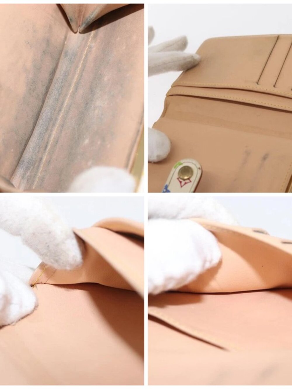 LOUIS VUITTON Multicolor Porte MonnaieViennois Wallet White M92987 Auth 165243 - Picture 15 of 16